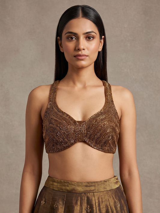 Front D Beeded Blouse