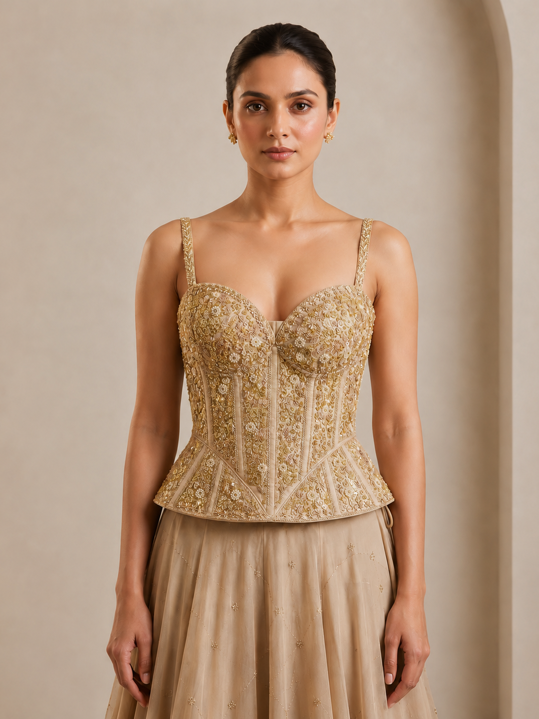 Peplum corset