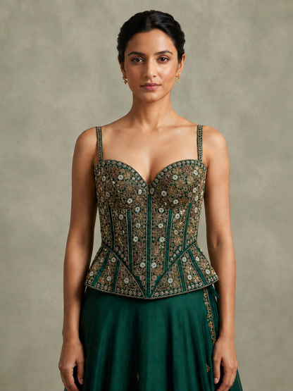 Peplum corset