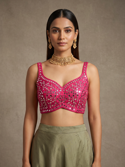 Mirror Sleeveless blouse