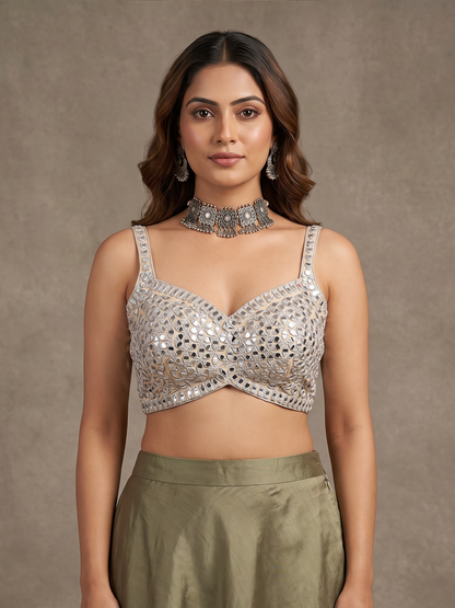 Mirror Sleeveless blouse