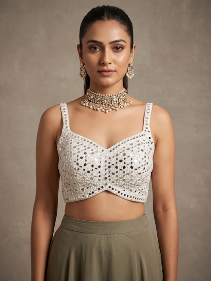 Mirror Sleeveless blouse