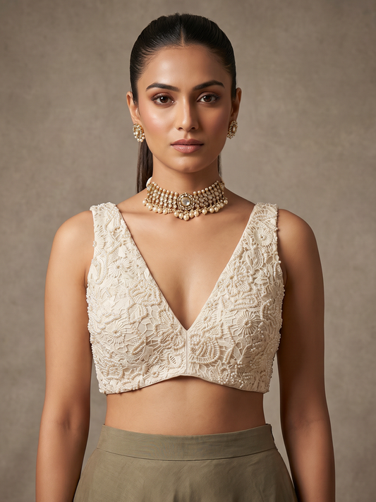 V Neck Kureshia Blouse