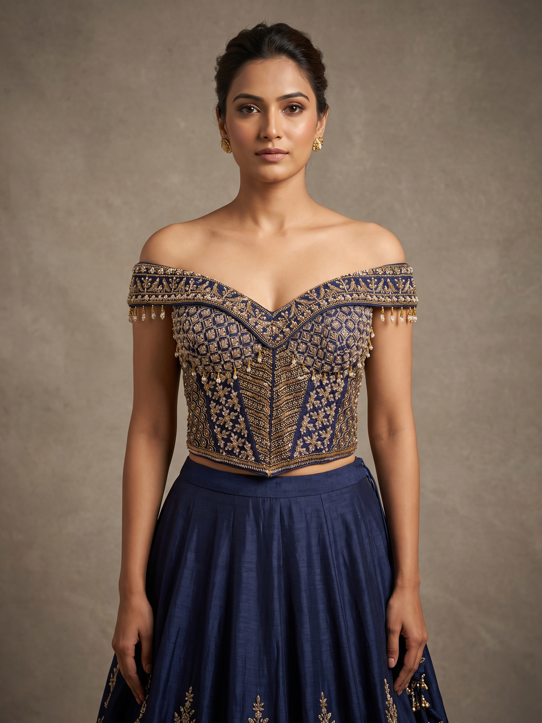 Rashmika inspired off shoulder corset