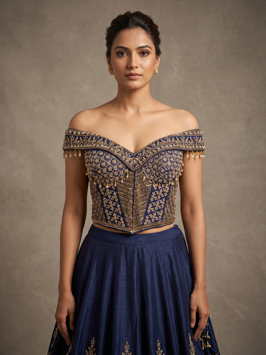 Rashmika inspired off shoulder corset