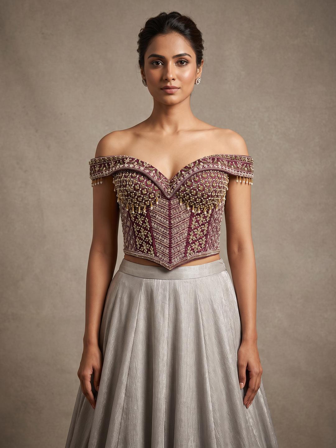 Rashmika inspired off shoulder corset