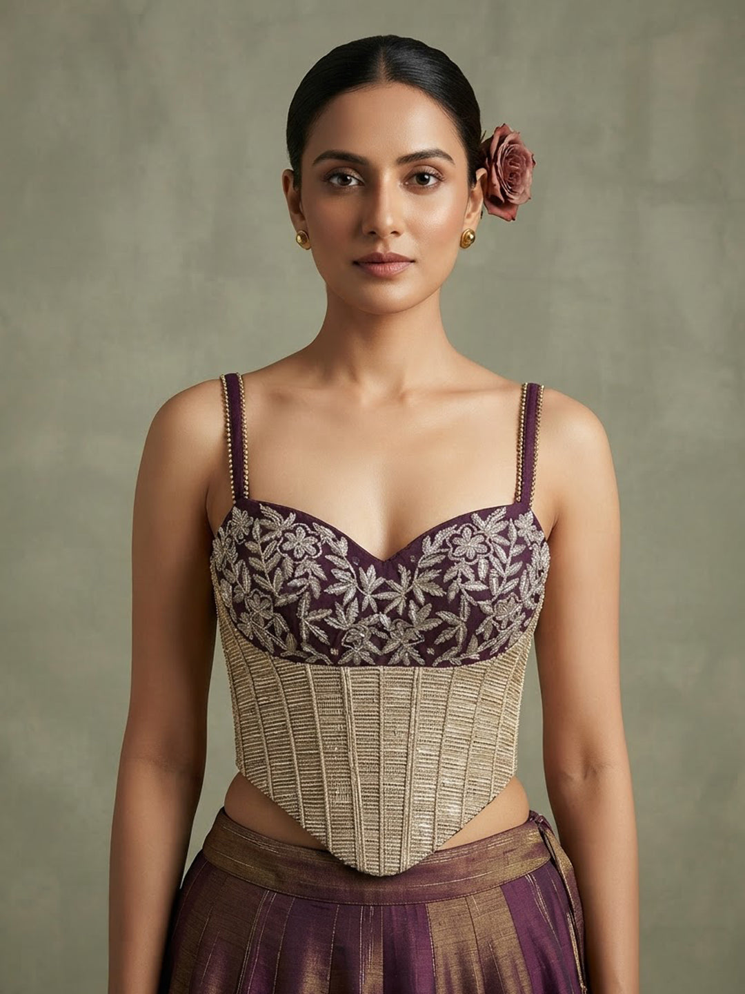Black Bloom Designer Corset