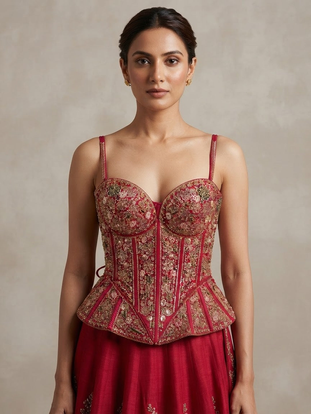 Peplum corset