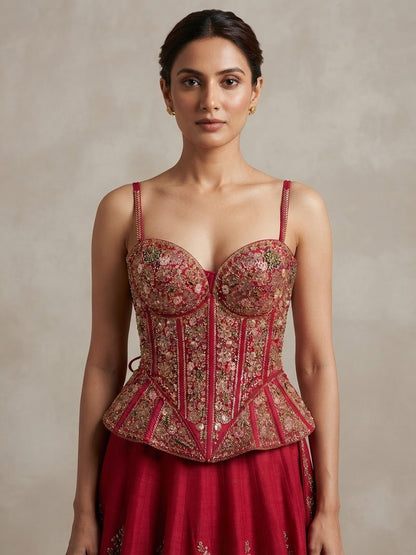 Peplum corset