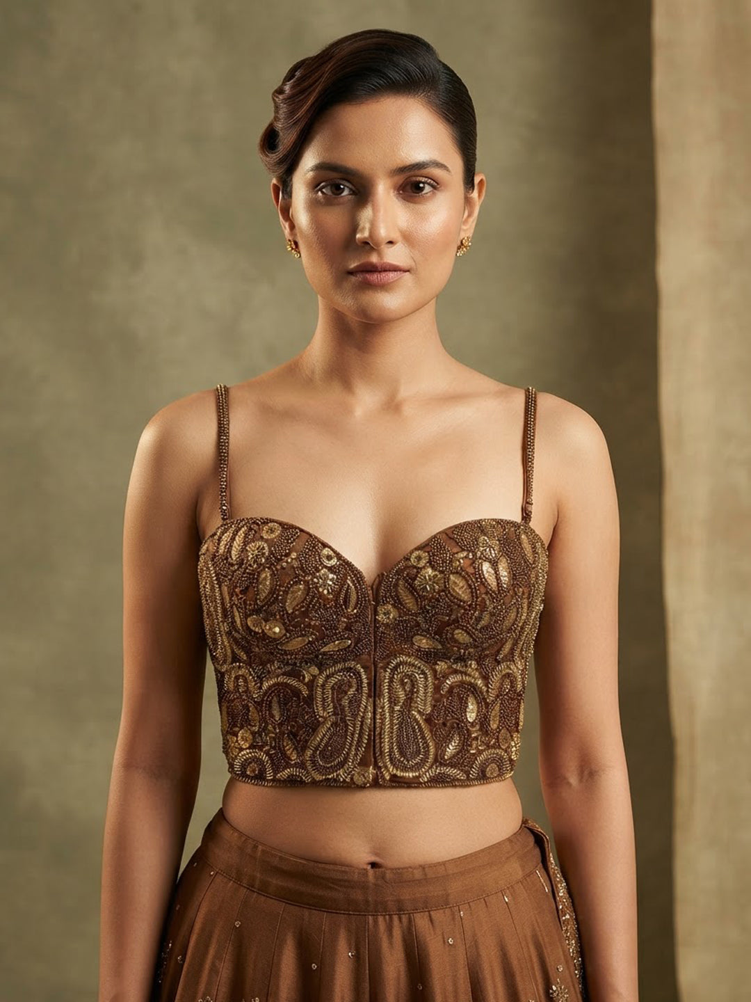 Brown Retro Radiance Corset